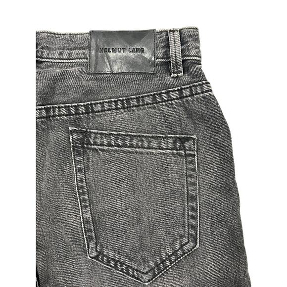 12-95 HELMUT LANG Men's Mr.87 Jeans Straight Coal Wash Black Size 30 - Picture 4 of 10